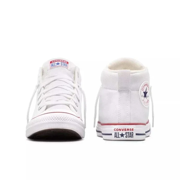 Converse Street Mid Sneakers White M7/W9 New With Tags - Picture 6 of 9